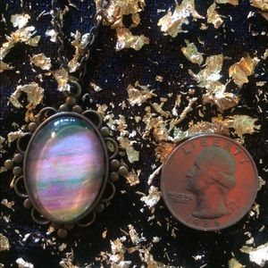 Pink Acrylic Pour Necklace